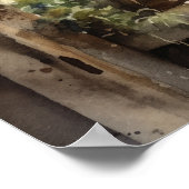 Poster Poulet de la ferme Animal Art Imprimer l'affiche (Coin)