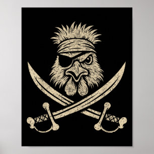 Poster Poulet De Silkie À Taux vintage Et Traverses Agric