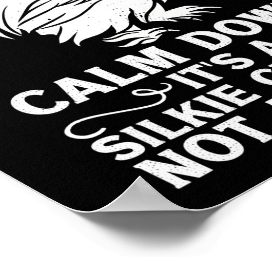 Poster Poulet de Silkie Descendre C'est un poulet pas un  (Coin)