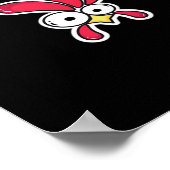 Poster Poulet drôle F-Caw-F (Coin)