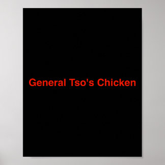 Poster Poulet du général Tso