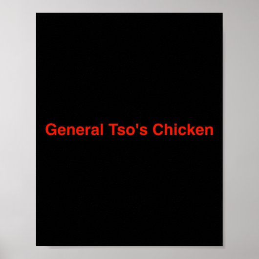Poster Poulet du général Tso (Devant)