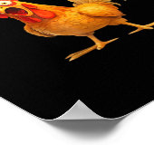 Poster Poulet F-Caw-F Classique Cool Unique (Coin)