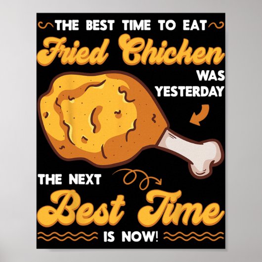 Poster Poulet frit mariné repas snack Cr (Devant)