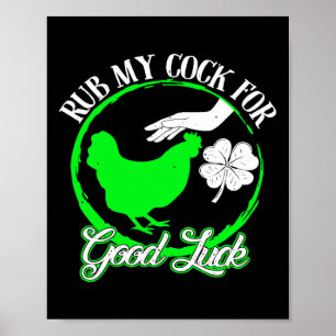 Poster Poulet Frotter Mon Pour Bon Jour de la Saint Patri