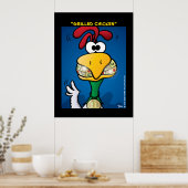 Poster "poulet grillé" (Cuisine)