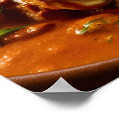 Poster Poulet indien Tikka Masala Curry Repas (Coin)
