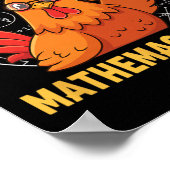 Poster Poulet, Mathpoulet Math Poule (Coin)