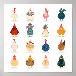 Poster Poulet mou