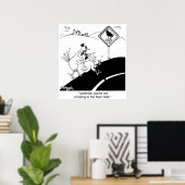 Poster Poulet Ne Traversant Pas À L'Extrémité (Bureau à domicile)