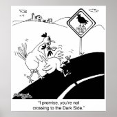 Poster Poulet Ne Traversant Pas À L'Extrémité (Devant)