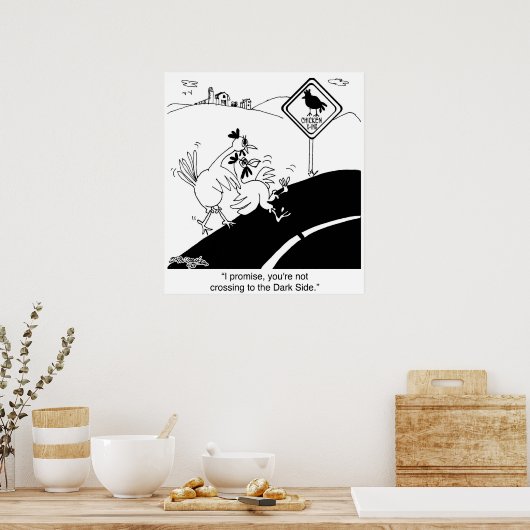 Poster Poulet Ne Traversant Pas À L'Extrémité (Cuisine)