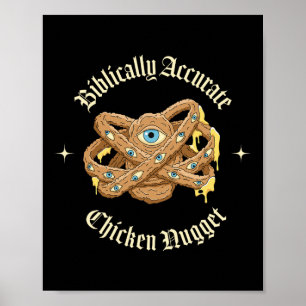 Poster Poulet Nugget Bibliquement Exact