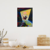 Poster Poulet Peint (Cuisine)