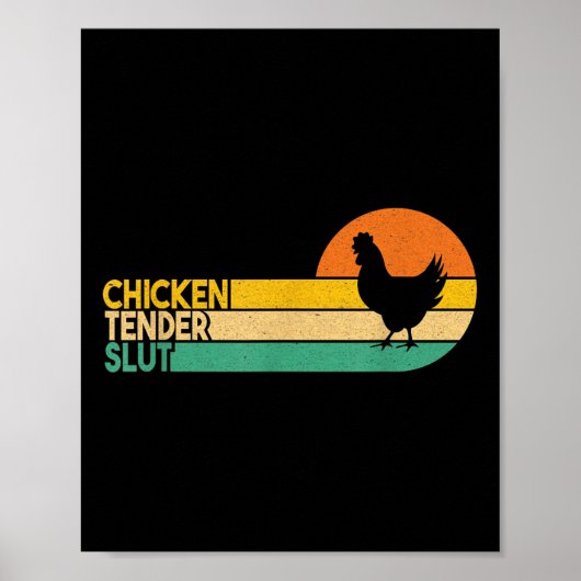 Poster Poulet Tender Funny Crispy Nuggets Foin (Devant)