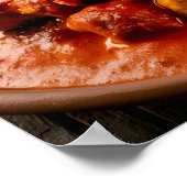 Poster Poulet Tikka Masala Curry épicé au riz (Coin)