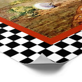 Poster Poulets andalous dans la ferme (Coin)