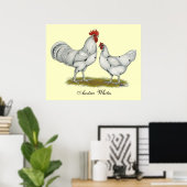 Poster Poulets blancs Austra (Bureau à domicile)
