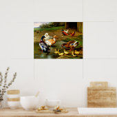 Poster Poulets, Canards Et Canards À La Ferme (Cuisine)