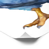 Poster Poulets d'aquarelle portant de grosses lunettes de (Coin)