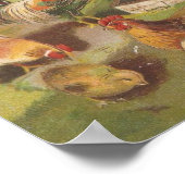 Poster Poulets de Pâques vintages (Coin)