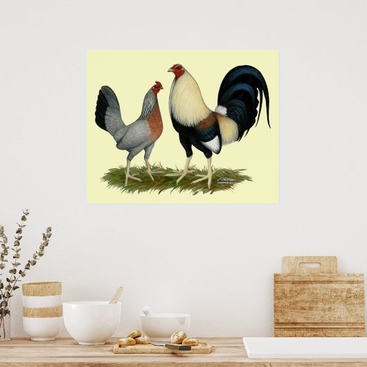 Poster Poulets dorés (Cuisine)