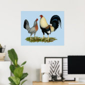 Poster Poulets dorés (Bureau à domicile)