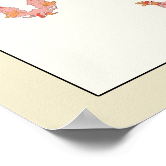 Poster Poulets en caoutchouc de A à Z (Coin)