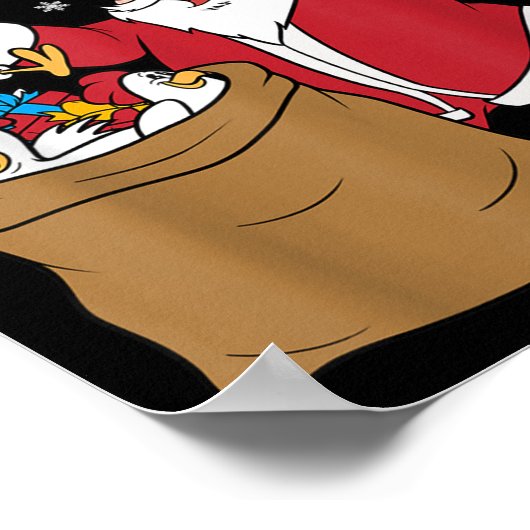 Poster Poulets Pour Tout Le Monde Drôle Poulet De Noël (Coin)