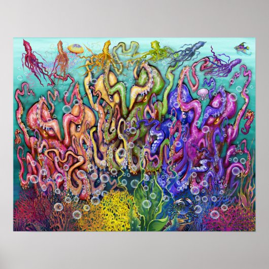 Poster poulpe (Devant)