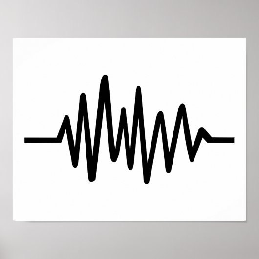 Poster pouls de musique de fréquence (Devant)