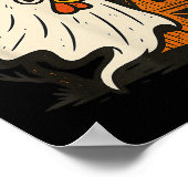 Poster Poultrygeist Funky Chicken Ghost Halloween Pun Des (Coin)