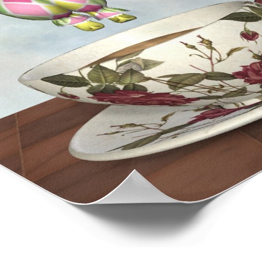 Poster Poupée clown Pierrot Jumer dans une tasse de thé (Coin)