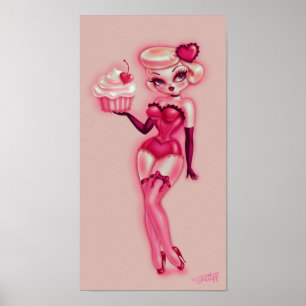 Poster Poupée Cupcake
