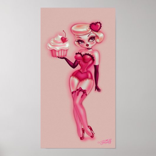 Poster Poupée Cupcake (Devant)