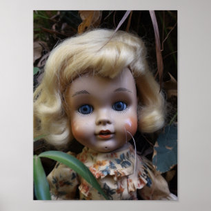 Poster Poupée dans la carte postale du triage