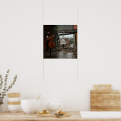 Poster Poupée du crâne Healing Basse Witchy AI Art Matte  (Cuisine)