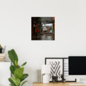 Poster Poupée du crâne Healing Basse Witchy AI Art Matte  (Bureau à domicile)