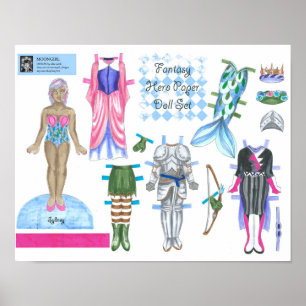 Poster Poupée en papier Héros Imaginaire de Sydney - Joue