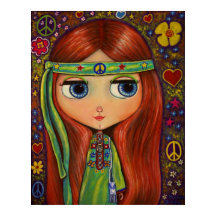 Poupée Hippie Paix