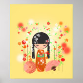 Poster Poupée Kokeshi (Devant)