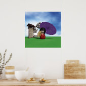 Poster Poupée Kokeshi (Cuisine)
