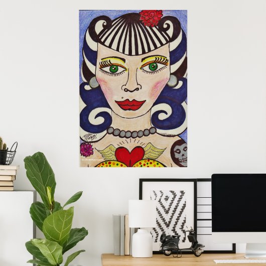 Poster "Poupée mal ajustée" (Bureau à domicile)