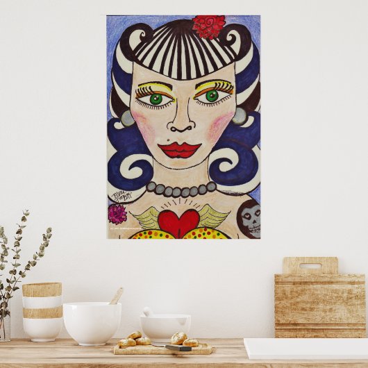 Poster "Poupée mal ajustée" (Cuisine)