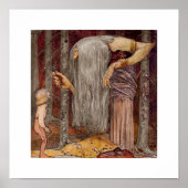 Poster Poupée Offrant Petit Garçon une Twig (Devant)