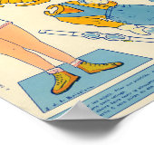 Poster Poupée papier vintage (Coin)