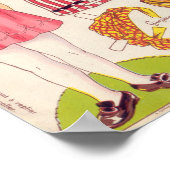 Poster Poupée papier vintage (Coin)