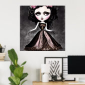 Poster Poupée Vintage déplaisante (Bureau à domicile)