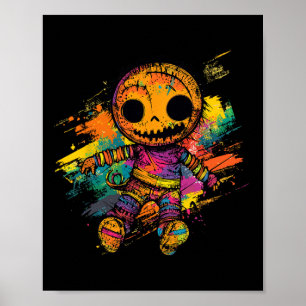 Poster Poupée Voodoo Déplaisante mignonne Halloween