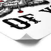 Poster Poupée Voodoo Penser À Vous Drôle Goth Halloween C (Coin)